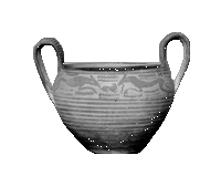 Attic Geometric Kantharos 8th century b.c.