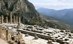 Arial View of the Sanctuary of Pythian Apollo at Delphi