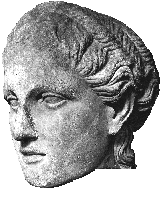 Over Life-Size Marble Head of a Goddess 2nd century b.c.
