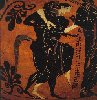 Attic Black Figure Amphora ca. 525-510 b.c.