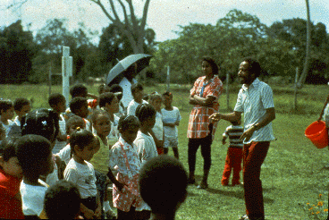 School children on a field trip.