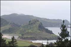 Awana Bay and wetland areas of the Awana Stream are on the eastern coast of Great Barrier Island: Image - Heurisko Ltd