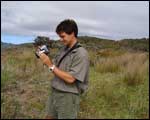 DoC rangers take photos to record changes in plant health. Click to enlarge : Image - Heurisko Ltd. Camera provided by Lacklands Ltd.